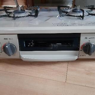 新品未使用 保証付 リンナイ 都市ガス ガスコンロ ベージュ ワンタッチ 