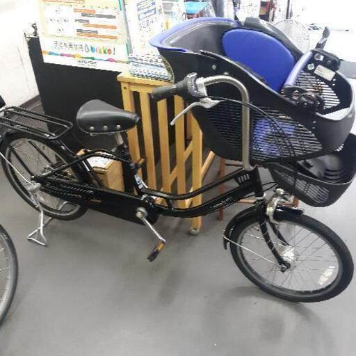 売り切れました【中古自転車】子供乗せ一体型　黒　LEDオートライト　内装三段変速　BAA
