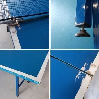 卓球台 国際規格サイズ ユニバー セパレート 折りたたみ式 153×275×76cm 青 ブルー キャスター付き ラケット 玉付き カフェやバーにもオススメ 札幌市東区 新道東店