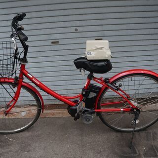 Panasonicパナソニック電動アシスト自転車 26インチ赤い