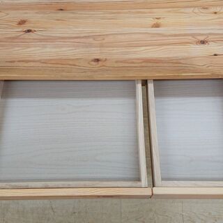 無印良品■天然木 (パイン材)■引き出しつき デスク■机■幅100×奥行58×高さ70㎝■近隣配送無料 買取帝国 朝霞店