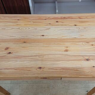 無印良品■天然木 (パイン材)■引き出しつき デスク■机■幅100×奥行58×高さ70㎝■近隣配送無料 買取帝国 朝霞店