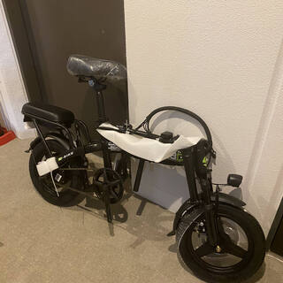 二人乗り フル電動自転車 速度35kmh フル電動走行60km 48V 400W かご付き
