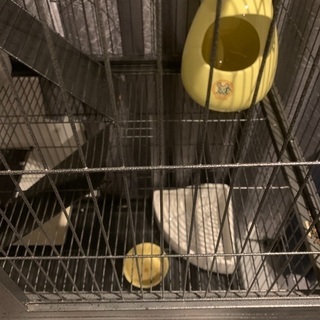 【美品】チンチラ　デグー　フェレット　リス　モモンガ　うさぎ　ケージ　メーカー：(株)リーフ Leaf Corp 品番：ＤＬＢＲ（Ｓ）７００４　トイレ　チンチラツボ　かじき木オプション付き