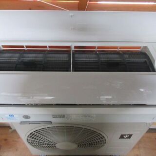 K02379　シャープ　中古エアコン　主に6畳用　冷2.2kw／暖2.5kw