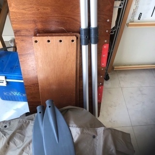 アキレス4人乗り ゴムボート 全長2.6 幅1.3 アンカー 自動空気入れ付き　値下げ