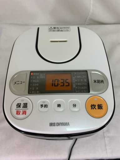 【成約御礼】炊飯器【IRIS OHYAMA】2016年製/3合炊き/炊飯ジャー[中古品]¥2,200