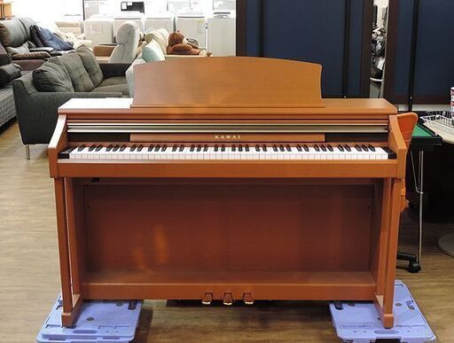 (Y)北大前! 札幌 引取 KAWAI/カワイ 電子ピアノ CA18C 2010年製 88鍵盤 プレミアムチェリー調 イス付き 中古/USED 動作品
