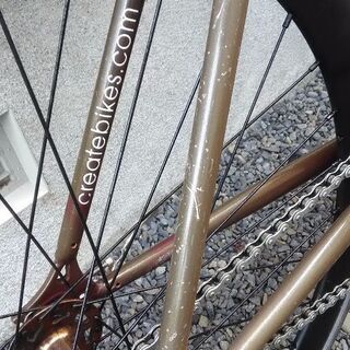 《売約済み》《市内配達無料》《防犯登録料込み》中古車　ピスト　Create bikes 700x25 シングルスピード