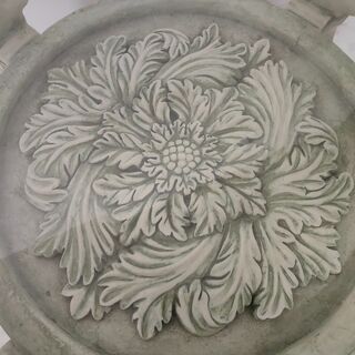 ★中古品　アンティーク調 ロココ調 マーメイド？ ガラスセンターテーブル ◎お好きな方は是非♪