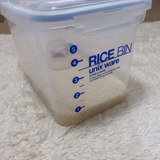 密閉米びつ　6kg  少量お米付き