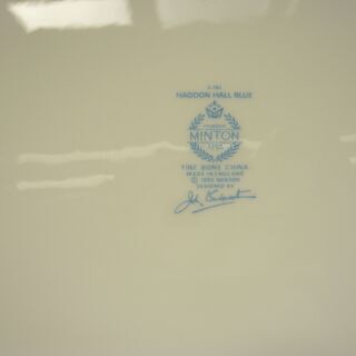 希少 ミントン B＆Bプレート ハドンホール 青 ブレッド＆バター