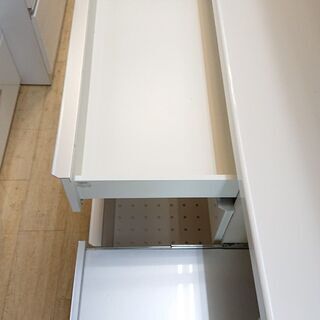 ★ パモウナ ソフトクローズ スライドドア キッチンボード レンジボード ホワイト 鏡面仕上げ■160x50x206㎝■近隣配送無料 買取帝国 朝霞店 