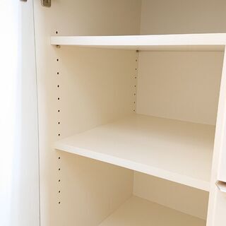 ★ パモウナ ソフトクローズ スライドドア キッチンボード レンジボード ホワイト 鏡面仕上げ■160x50x206㎝■近隣配送無料 買取帝国 朝霞店 