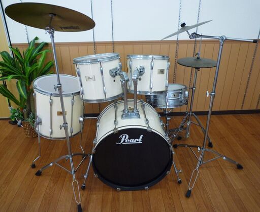 【引取限定】ドラムセット Pearl パール BEAT INN SERIES 椅子付 POWER BEAT シンバル