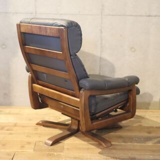 FUJI FURNITURE(冨士ファニチア) の ヴィンテージ本革パーソナルチェア