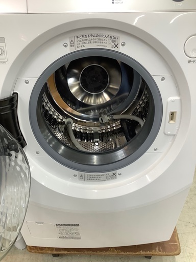 安心の一年保証付！！ SHARP 10kgドラム式洗濯乾燥機 ES-H10D-WL 2019