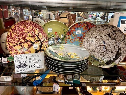 フランクリンポーセリン 花鳥図飾皿 全１２枚揃 | mayberrydental.ie