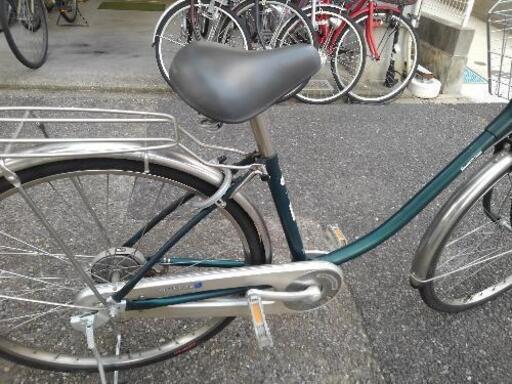 中古自転車１６１３　前後タイヤ新品！　ブリヂストン　ステンレスキング　SKG60U　２６インチ　ギヤなし　ダイナモライト　ステンレス部品；ハンドル・スポーク・リヤキャリア・泥除け・ブレーキレバー　アルミ部品；クランク