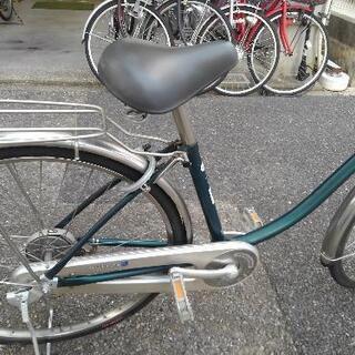 中古自転車１６１３　前後タイヤ新品！　ブリヂストン　ステンレスキング　SKG60U　２６インチ　ギヤなし　ダイナモライト　ステンレス部品；ハンドル・スポーク・リヤキャリア・泥除け・ブレーキレバー　アルミ部品；クランク