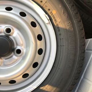 【新車外し】DA17V スズキ エブリイヨ コハマ タイヤ・ホイールセット スズキ エブリィワゴン DA17W 純正タイヤ ホイール 14インチ