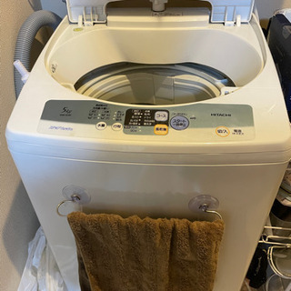 HITACHI 5kg 洗濯機　7月末　無料