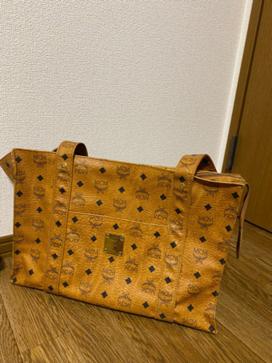MCM PVC ショルダーバッグ　ブラウン