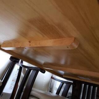 【最終値下げ】ダイニングテーブルセット  肘付きチェア 回転 4脚