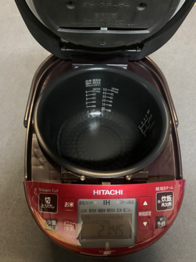 HITACHI 炊飯器RZ-AX10M  2017製5.5合炊き　レッド