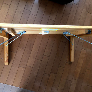 【ネット決済】無印良品 パイン材ローテーブル・折りたたみ式 幅８...