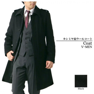 [秋] V-men (ブイメン) カシミヤ　コート　メンズ　紳士コート