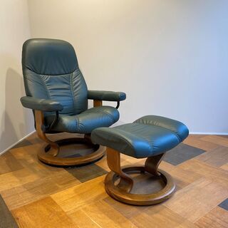 EKORNES エコーネス 北欧 ノルウェー リクライニングチェア 本革