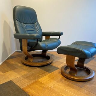 EKORNES エコーネス 北欧 ノルウェー リクライニングチェア 本革