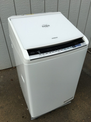 ■日立 8.0kg 乾燥機能付き洗濯機 BW-DV80B 2017年製■HITACHI ビートウォッシュ ファミリー向け大型洗濯機