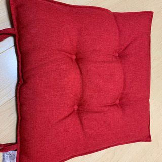 赤　椅子用クッション - 家具