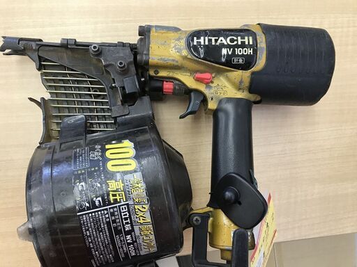 【大幅値下げ!】✨【引取限定】日立　高圧くぎ打ち機　NV100H　 中古品【うるま市田場】