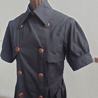 ショートコート　半袖ワンピース　ノースリーブワンピース　ジレ - 服/ファッション