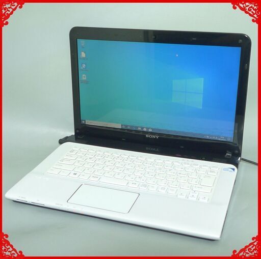 初心者向け ノートパソコン 中古良品 14型 SONY SVE14139CJW Pentium 4GB 750G DVDRW 無線 Bluetooth Windows10 Office済 即使用可能