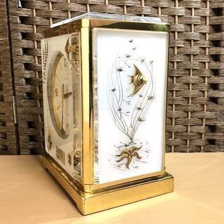 ジャガールクルト アトモス マリーナ Jaeger-LeCoultre Atmos marina Plexi White Fish 5810 スイス製 動作品 置時計 空気時計 永久時計 ☆ 札幌市 白石区 東札幌 ☆ アウトレットモノハウス