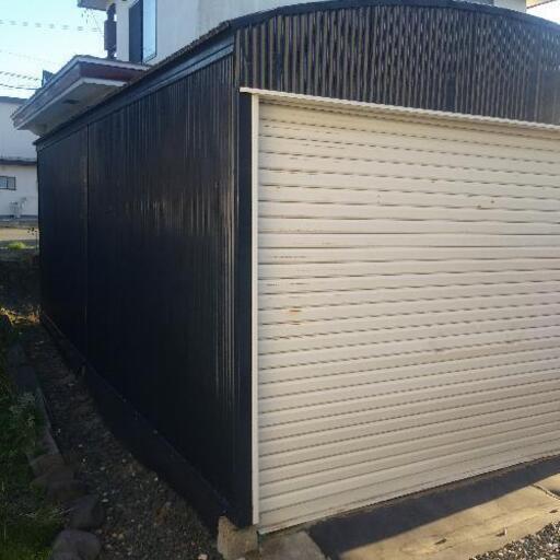 車庫 ガレージ 古くて錆や凹みもありますが欲しい方に。解体してご自身で運べる方 車庫 ガレージ 古くて錆や凹みもありますが欲しい方に。解体してご自身