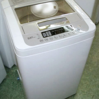 (送料無料) 2017年 美品 5.5kg 洗濯機 ガラストップ...