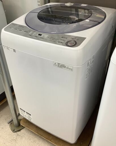 SHARP/シャープ 8kg 洗濯機 ES-GV8C 2018年製 【ユーズドユーズ名古屋天白店】J936
