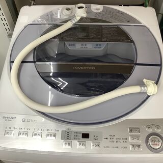 SHARP/シャープ 8kg 洗濯機 ES-GV8C 2018年製 【ユーズドユーズ名古屋