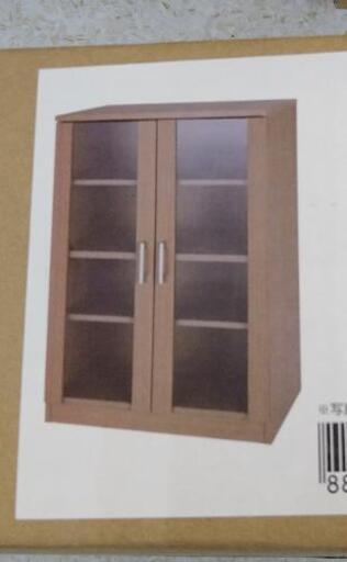ニトリ　キャビネット　未使用　未開封品　ブラウン色　80×40×89