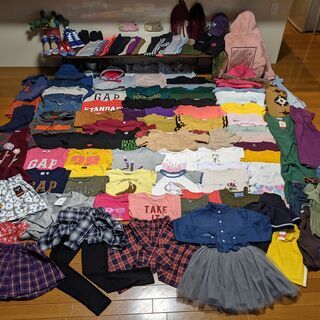 値下げ！子供服女の子オールシーズン美品まとめ売り130/140タ...