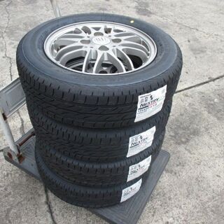 来店取付OK】新品タイヤ&中古アルミセット 155/65R13 軽自動車へ 