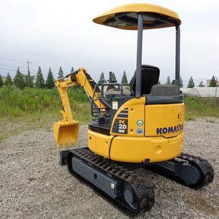 コマツ　PC20MR-3　2トンクラス　全塗装済　倍速　ミニ油圧ショベル　ユンボ　バックホー　茨城県　G7