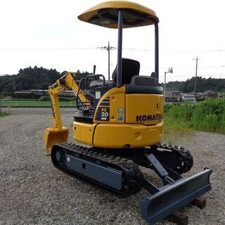 コマツ　PC20MR-3　2トンクラス　全塗装済　倍速　ミニ油圧ショベル　ユンボ　バックホー　茨城県　G7