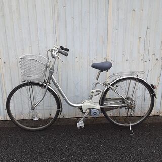 7月-9　電動アシスト自転車　パナソニック　ViVi DX　充電器　バッテリー　鍵1本付き　電動自転車