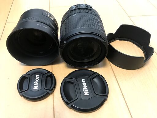 デジタル一眼レフカメラの名機【ニコン Nikon D7000 18-105 VR Kit＋単焦点レンズAF-S DX NIKKOR 35mm f/1.8G】／カメラ箱付き／
